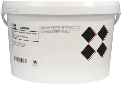 Produktbild von Wilckens Betonbeschichtung LF seidenmatt, 5 l, RAL 7001 Silbergrau