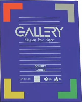 Immagine prodotto di Galleria – Taccuino, ft 16,5 x 21 cm, quadrettato 5 mm, 72 pagine