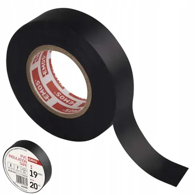Produktbild von EMOS Isolierband 19mm x 20m Schwarz PVC