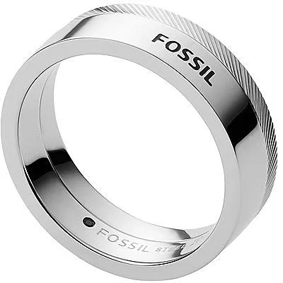 Immagine prodotto di Fossil JF03997040515 Anello da uomo in acciaio inossidabile argento 66 (21,0)