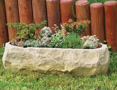 Obrázek produktu pro Nohel Garden Koryto O4 imitace kamene 16kg 57x26x17cm