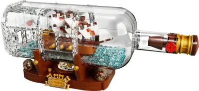Immagine prodotto di LEGO 92177 Ideas nave in bottiglia, kit di costruzione di una nave da decorare per adulti, ragazze e ragazzi a partire dai 12 anni di età, ottimo regalo
