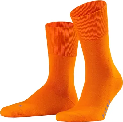 Image de Chaussettes de sport unies FALKE - Run, chaussettes de loisirs, couleur unie orange, pointures 44-45