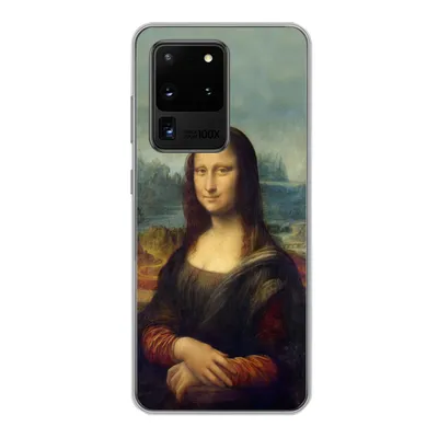 Produktbild von MuchoWow® Handyhülle Schutzhülle Hülle für Samsung Galaxy S20 Ultra Mona Lisa - Da Vinci - Gemälde Silikon Softcase Handy Hülle - Karteninhaber