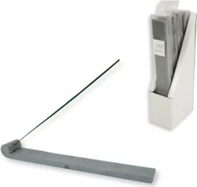 Immagine prodotto di Porta bastoncini d'incenso in pietra ollare grigio 27,5 cm | 4 pezzi