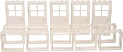 Produktbild von 10 LEGO Fenster und 5 LEGO Türen