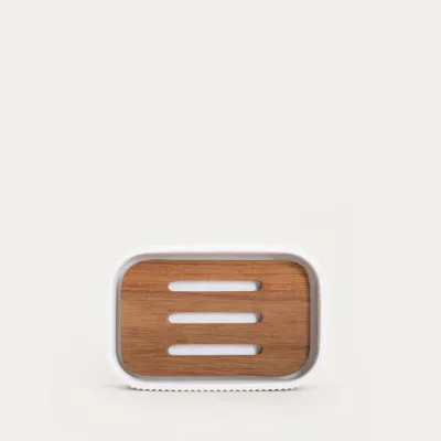 Obrázek produktu pro HOMLA ARWYN Mýdlenka s akáciovým prvkem 19 x 8,7 x 2,4 cm