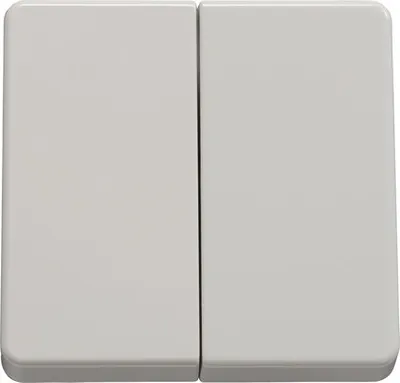Produktbild von ROTH LANGE 57573 Doppelwippe Abdeckung für Serienschalter Plus ultraweiß
