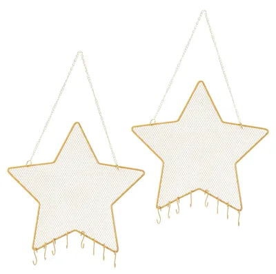 Immagine prodotto di Organizzatore da parete per gioielli, set da 2, con 14 ganci