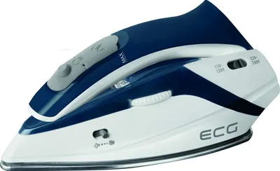 Zdjęcie produktu dla ECG NZ 210 Travel, Żelazko suche i parowe, Stopa ze stali nierdzewnej, 1,9 m, 10 g/min, Niebieski, Biały, 21 g/min