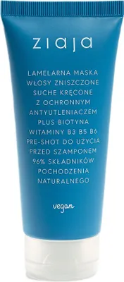 Produktbild von Ziaja Lamelarna maska włosy zniszczone suche kręcone, 100 ml