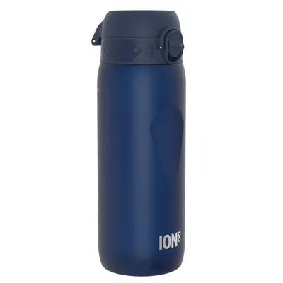 A dark blue water bottle with a dark blue lid, shown against a white background.