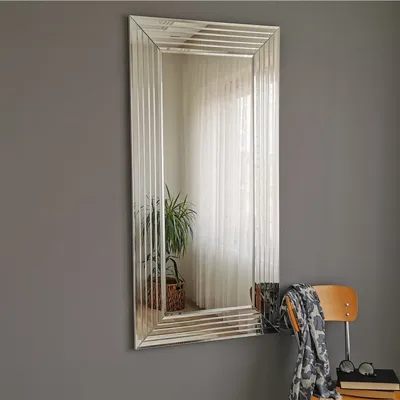 Obrázek produktu pro Skye Decor, A305D- A305DNOS, stříbrná, nástěnné zrcadlo, 100x60 cm, 100% MDF