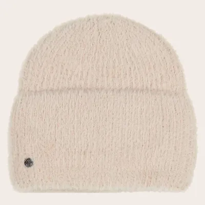 Loevenich weiche Beanie in Angora-Look in weiß