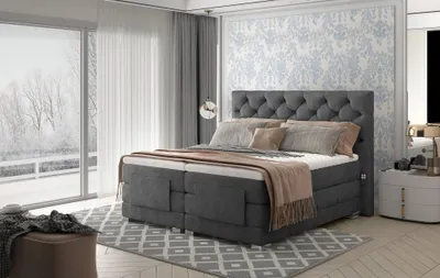 Obrázek produktu pro polohovací postel 180x200 LIVANO - tmavě šedá