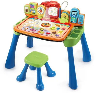 Produktbild von Azomor® Interaktives und Bildungsfreundliches Kinderbüro mit Kreidetafel und Projektor