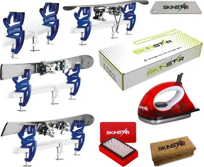 Image de SKINSTAR Skiwax Starter Set Naturalwax 24 HOURS Skispanner Skiwachs 6-pièces