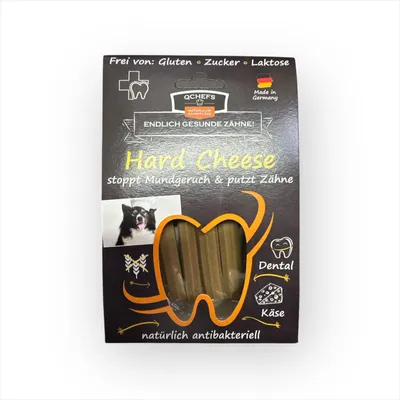 Produktbild von Zahnreinigungssticks aus Hartkäse für Hunde