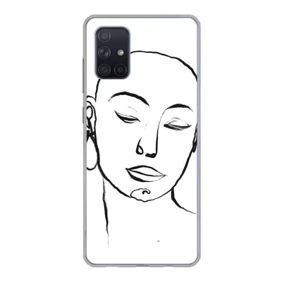 Produktbild von MuchoWow® Handyhülle Schutzhülle Hülle für Samsung Galaxy A51 Frau - Gesicht - Porträt Silikon Softcase Handy Hülle - Schutzabdeckung