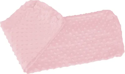 Produktbild von Bettkantenschutz für Kinderbetten 90 cm - Ersatzbezug Schutz für Bettrahmen Kantenschutz Kinder Babybett Minky Rosa