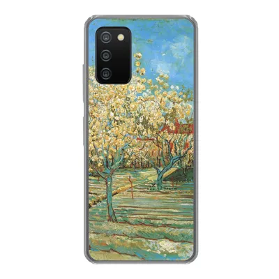 Produktbild von MuchoWow® Handyhülle Schutzhülle Hülle für Samsung Galaxy A03s Blühender Obstgarten - Vincent van Gogh Silikon Softcase Handy Hülle - Schutz