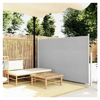 Produktbild von Ausziehbare Seitenmarkise 140x300 cm Grau für Außenbereiche, Gärten und Innenhöfe