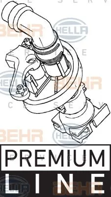 Produktbild von HELLA Kühlmittelregelventil MERCEDES-BENZ ACTROS MP2 / MP3