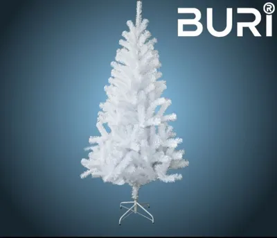 Image de arbre de Noël artificiel blanc 210cm