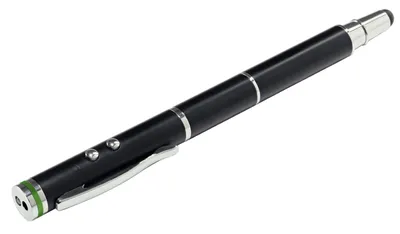 Produktbild von Leitz Complete 4 in 1 Stylus für Touchscreen Geräte, Universal, Jede Marke, Schwarz, iPad, Messing, Silikon, LR41