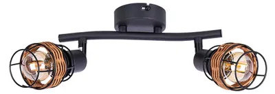 Produktbild von GLOBO 82340208, Schwarz, Holz, Metall, IP20, I, E14, 25 W