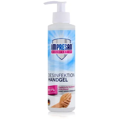 Productafbeelding van Impresan Handgel 250ml - Hygiënische reinheid zonder water (verpakking met 1 stuk)