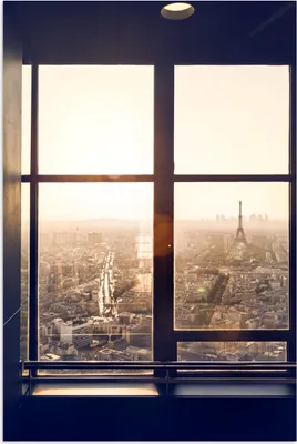 Produktbild von MuchoWow® Poster Blick auf den Eiffelturm und Paris 40x60 cm - Plakate für die Wand - Poster Babyzimmer