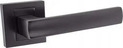 Produktbild von Türgriff Türbeschlag Haustürgriff FEINZ Innentür - Schwarz Matt - Modernes Design - Hochwertige Verarbeitung - Einfache Montage