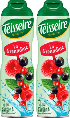Produktbild von Teisseire Getränke-Sirup Grenadine 600ml - Intensiv im Geschmack (2er Pack)