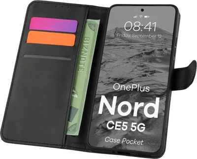 Produktbild von Bizon Case Pocket OnePlus Nord CE5 5G schwarz