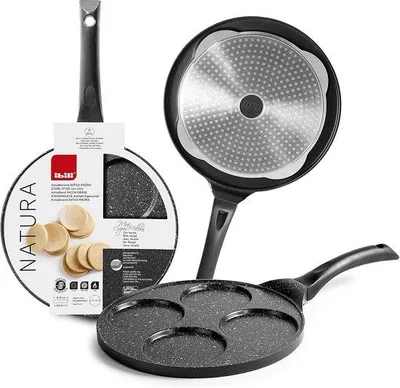 Produktbild von Crêpespfanne 26 cm für 4 Minicrêpes mit Antihaftbeschichtung und Induktionskompatibilität