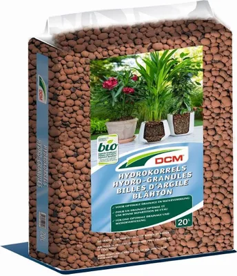 Produktbild von Cuxin DCM Blähton 20 Liter Hydrogranulat Hydrokulturen Pflanzschalen  Tongranulat