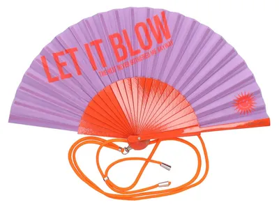 Produktbild von Gift Company Fififan Fächer Let it Blow lila 23cm