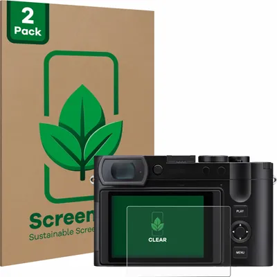 Produktbild von 2x ScreenLeaf Schutzfolie für Leica Q3 43 nachhaltiger Displayschutz Display Schutz Folie Klar Transparent