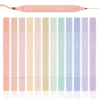 Immagine prodotto di Evidenziatore pastello a doppia punta, 12 colori