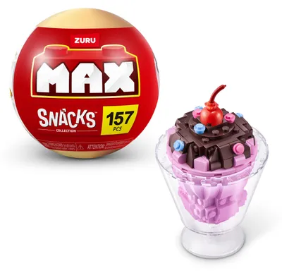 Immagine prodotto di MAX Premium Snacks, set di costruzioni a tema "Gelato" (fino a 200 pezzi, 6 da collezionare). Set di costruzioni