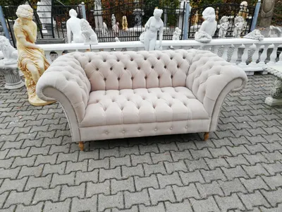 Immagine prodotto di Divano Chesterfield di design in tessuto divano a 2 posti in tessuto divano imbottito divani divani