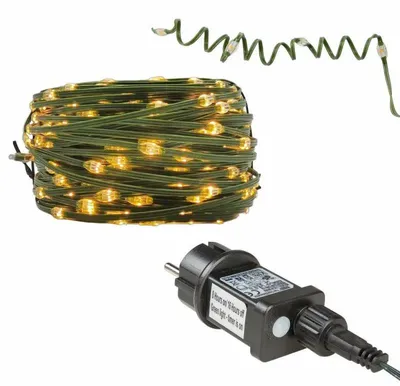 Produktbild von 18x Lichterkette 480 Micro LED warmweiß 8h Timer 52,9m, innen & außen, mit Netzteil