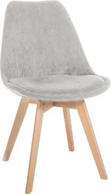 Obrázek produktu pro Pohodlná jídelní židle - Kuchyňská židle - Snadno udržovatelné čalounění | Barva: béžová | Materiál: kord
