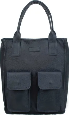 Produktbild von Vezze Wildleder-Shopper- Tasche - italienische Ledertasche - robust und wasserfest - große Hauptfach - mehrere Taschen und Griffen - Dunkelblau
