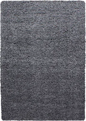 Produktbild von Hochflor Teppich Lux rechteckig, Farbe: Grau, Größe:160x230 cm