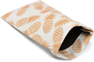 Produktbild von styleBREAKER Etui für Sonnenbrillen mit Ananas Print und Putztuch, Brillenetui mit Schnappverschluss, Damen 09020076