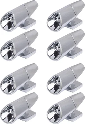Produktbild von 8pcs Hirsche Pfeifen vermeiden Kollisionen Warngeräte mit Klebebändern Wildlife Animal Alarm für Autos Trucks Motorräder Silber
