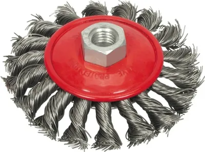 Image de Brosse métallique ronde - fil tressé 125mm 01539