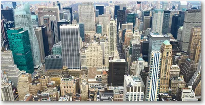 Produktbild von Tulup Glas-Bild -140x70- Wandkunst Dekorative Wand für Küche & Wohnzimmer - Sehenswürdigkeiten & Architektur - Manhattan New York - Beige